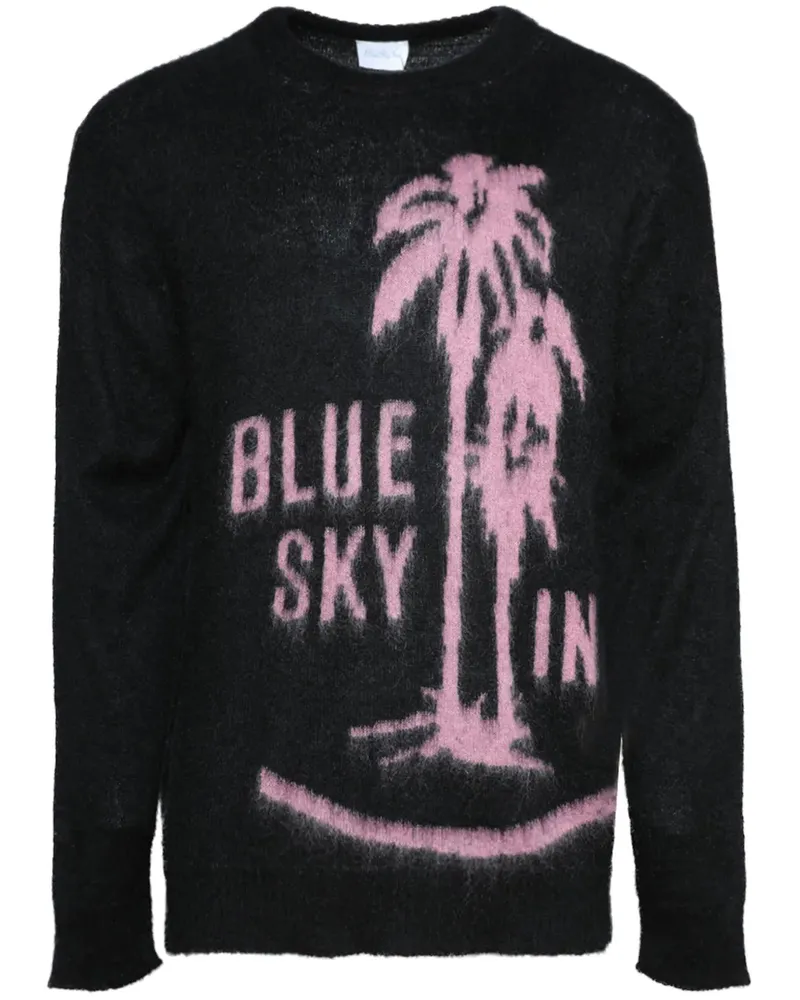 Blue Sky Inn Pullover aus Mohair mit Logo - Schwarz Schwarz