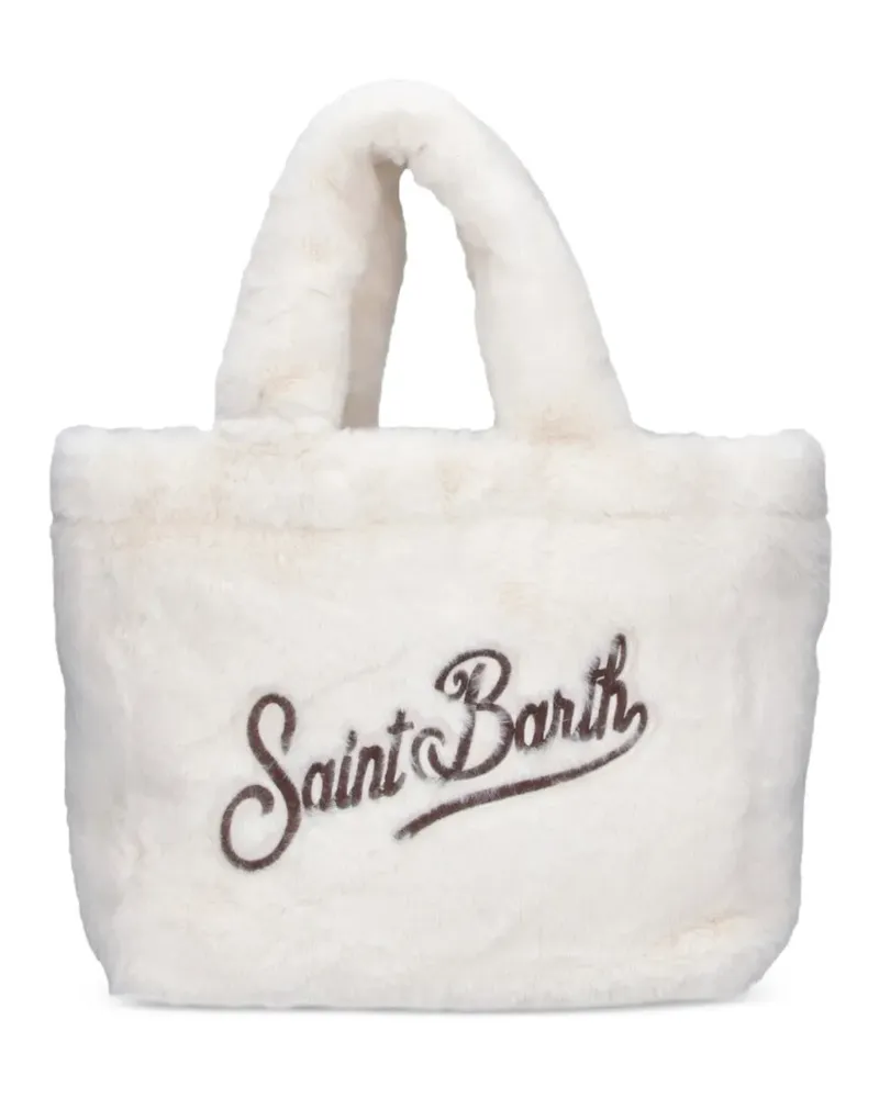 MC2 Saint Barth Handtasche mit Logo-Stickerei - Nude Nude