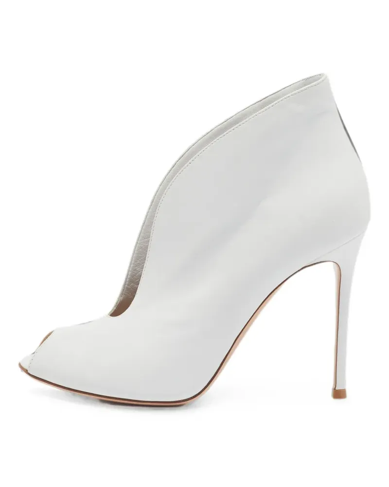 Gianvito Rossi Vamp peep-toe ankle boots - Weiß Weiß