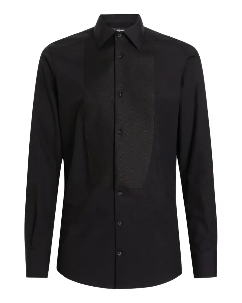 Dolce & Gabbana Gold-Fit-Hemd aus Baumwolle - Schwarz Schwarz