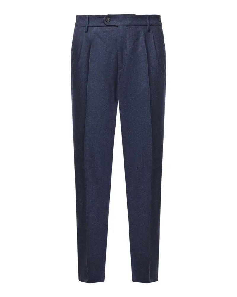 Eleventy Plissierte Tapered-Hose - Blau Blau