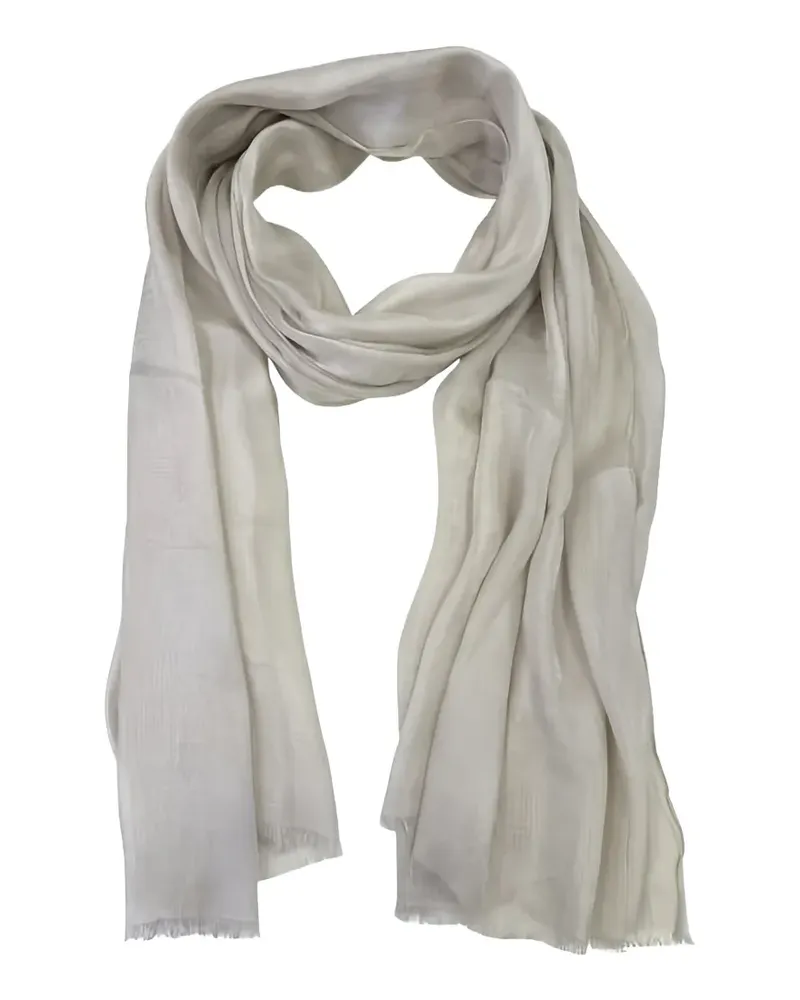 Seventy frayed-edge scarf - Nude Nude