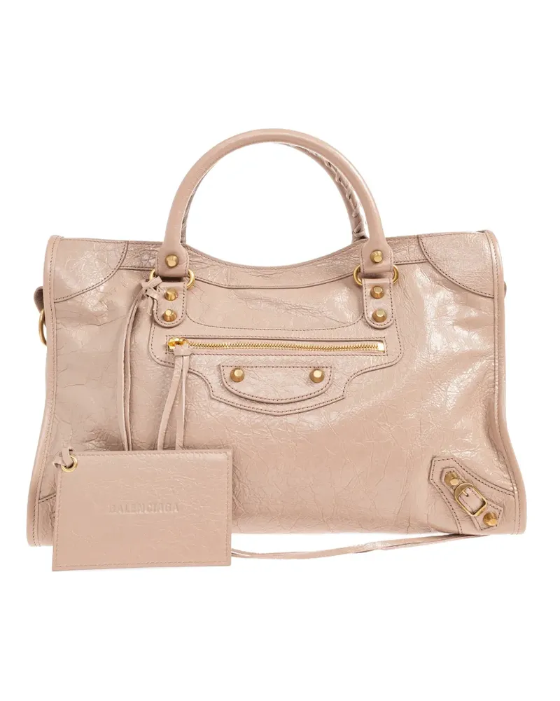 Balenciaga medium Le City leather tote bag - Rosa Rosa