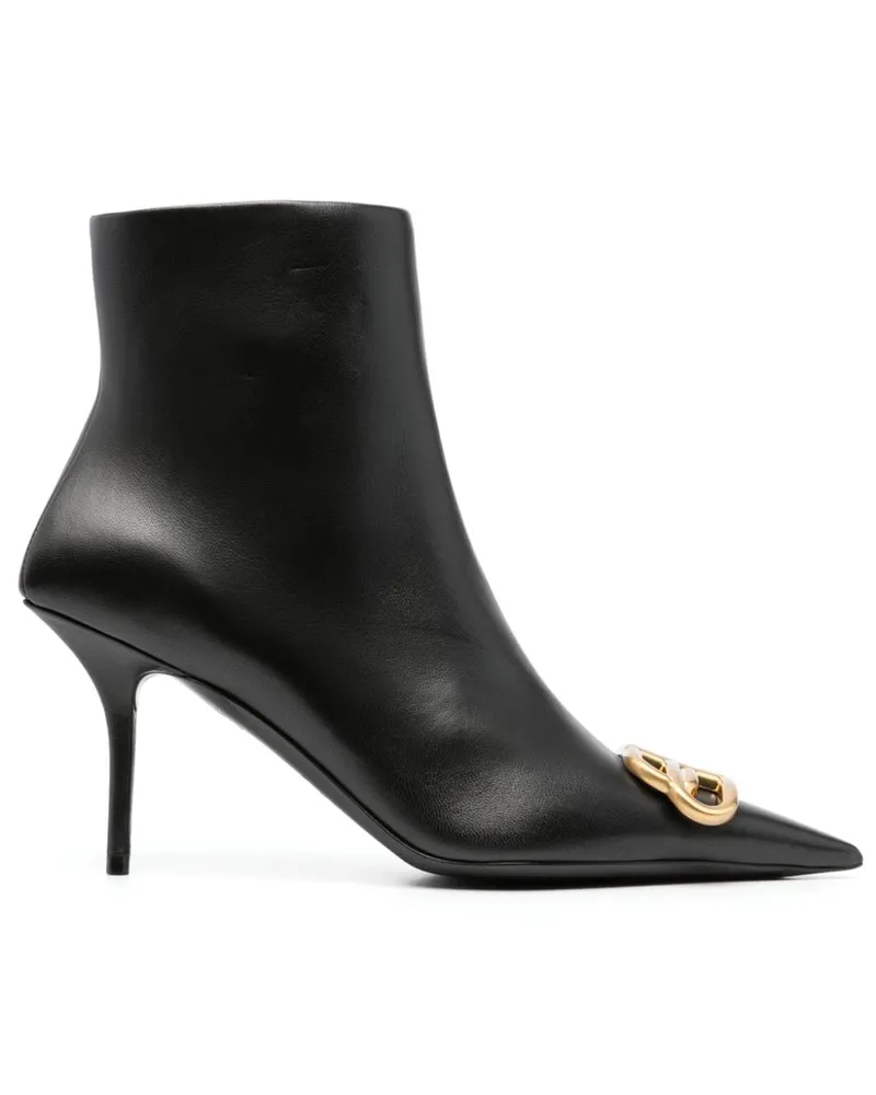 Balenciaga Knife BB Stiefeletten 80mm - Schwarz Schwarz