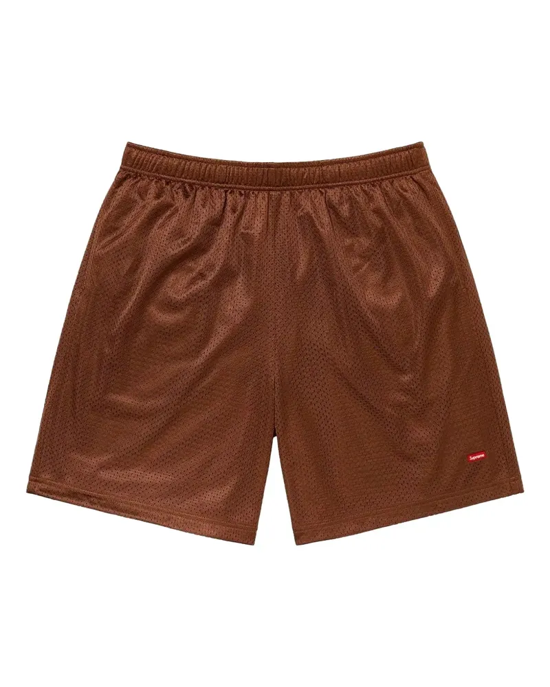 Supreme Being Stadium mesh "Brown" track shorts - Braun Braun