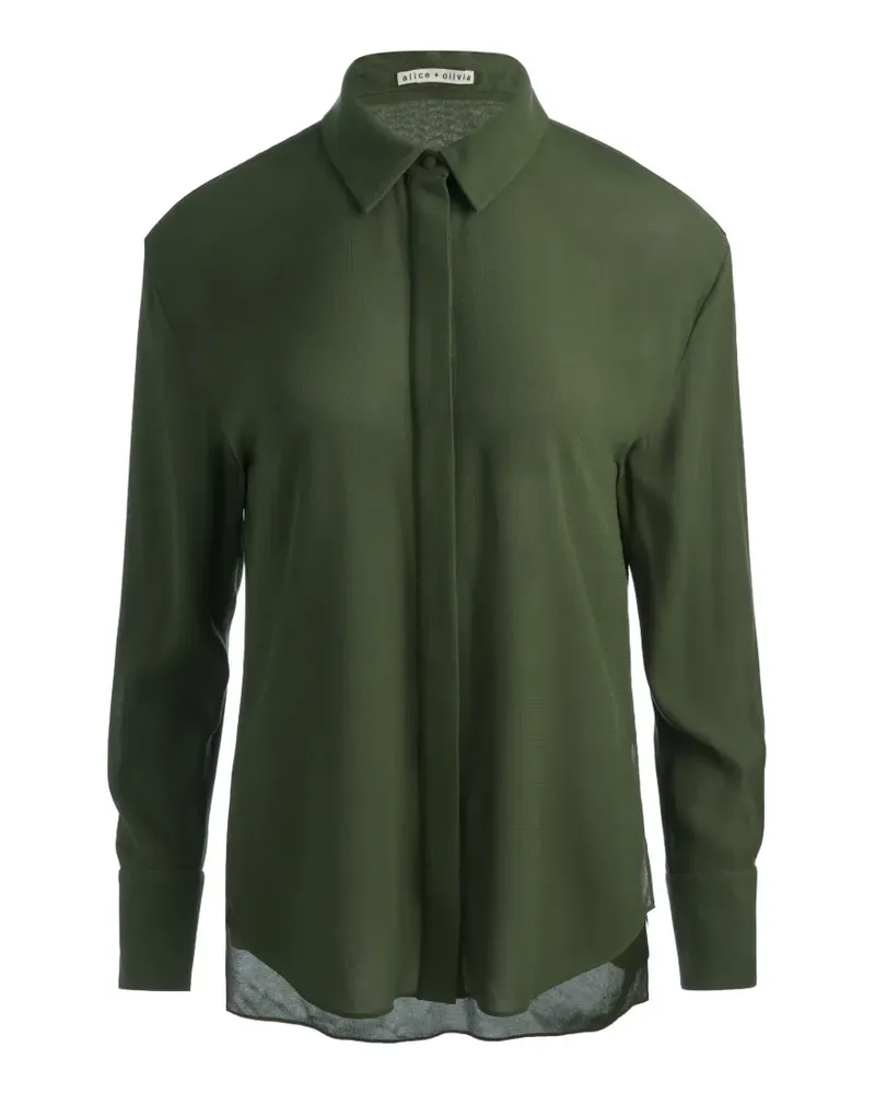Alice + Olivia Dimitra oversized shirt - Grün Grün