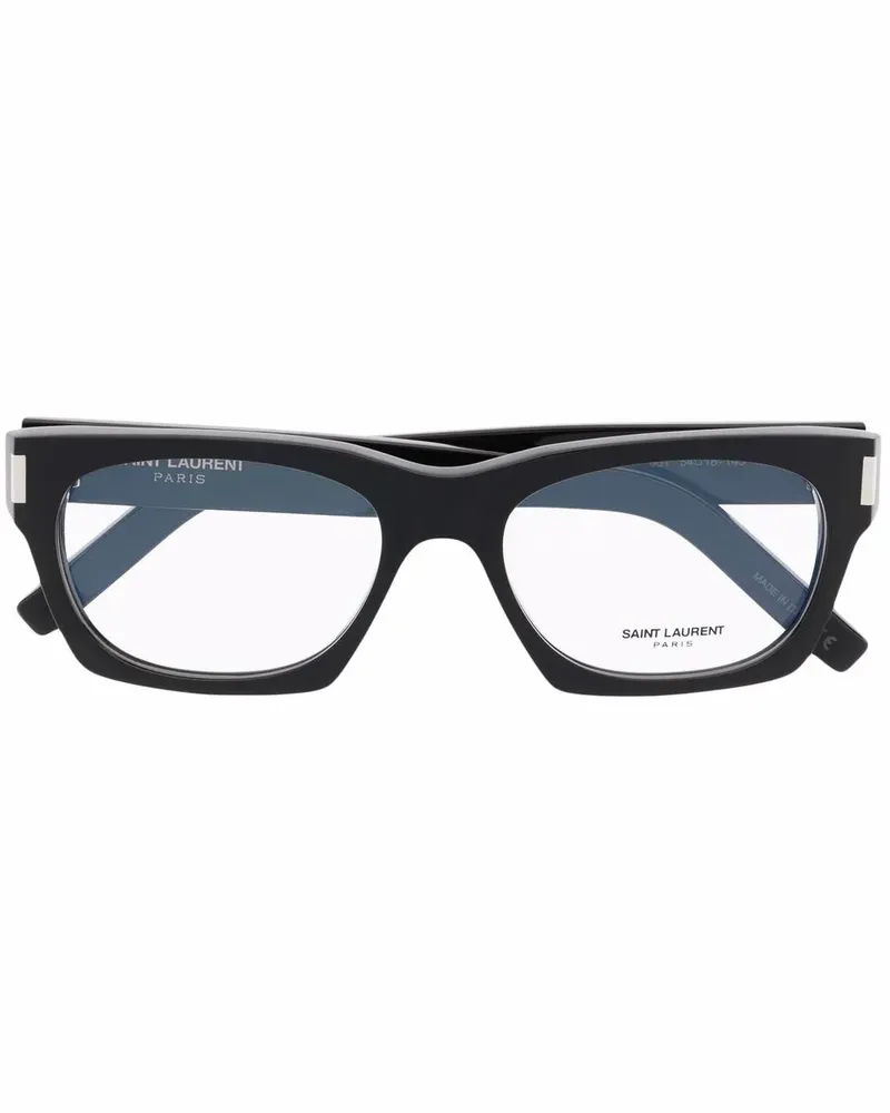 Saint Laurent Brille mit breitem Gestell - Schwarz Schwarz