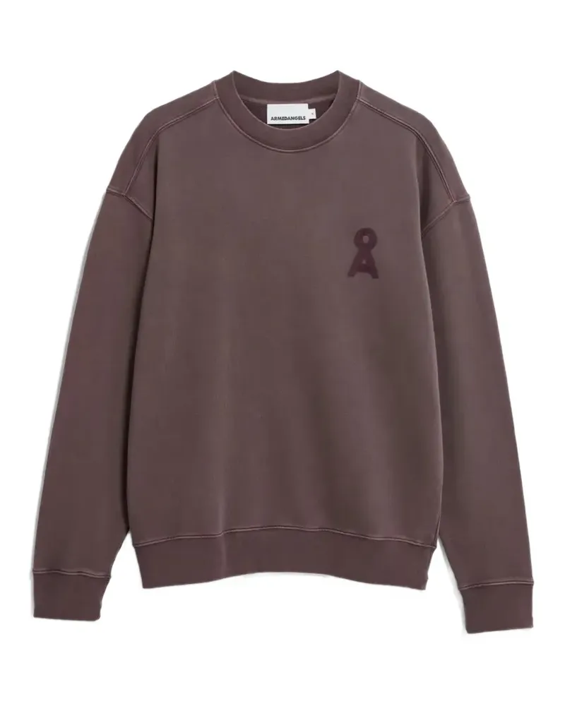 Armedangels Stückgefärbtes Iconic Å GMT Sweatshirt - Braun Braun