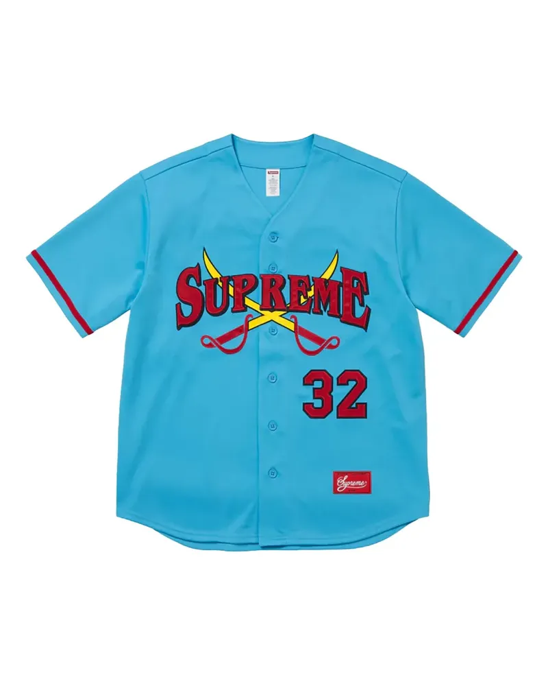 Supreme Being Stadium Swords Baseball "Blue" T-Shirt - Blau Blau