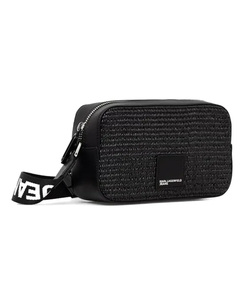 Karl Lagerfeld woven cross body bag - Schwarz Schwarz