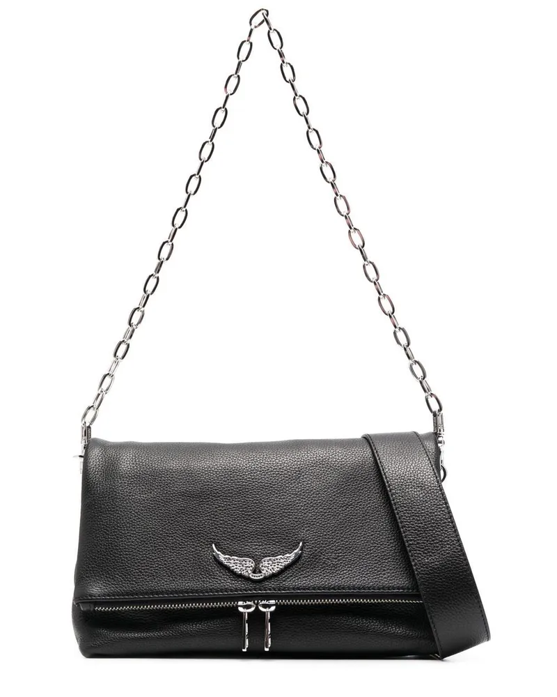 Zadig & Voltaire Rock Swing Your Wings Schultertasche - Schwarz Schwarz