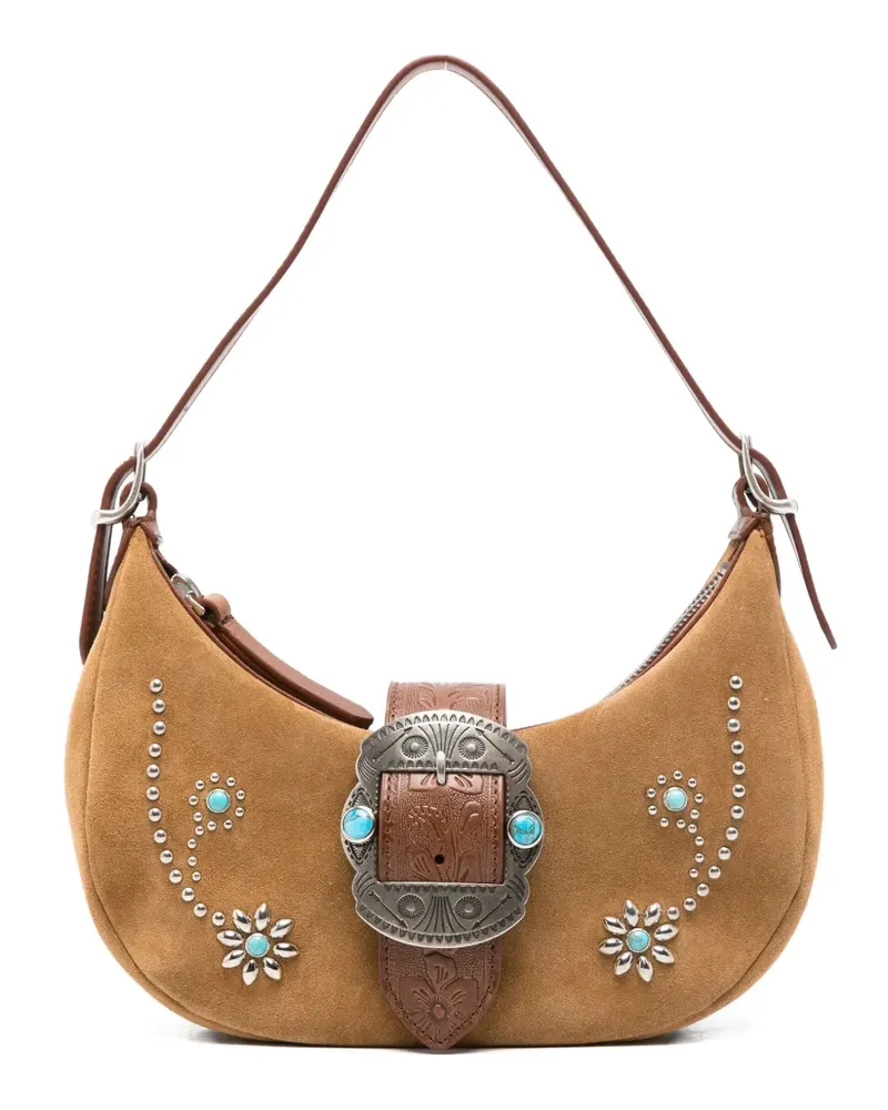 HTC Hollywood Trading Company Sheryl Schultertasche - Braun Braun