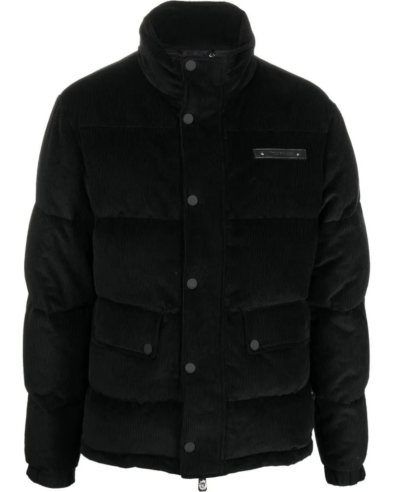 Billionaire Daunenjacke aus Cord - Schwarz Schwarz