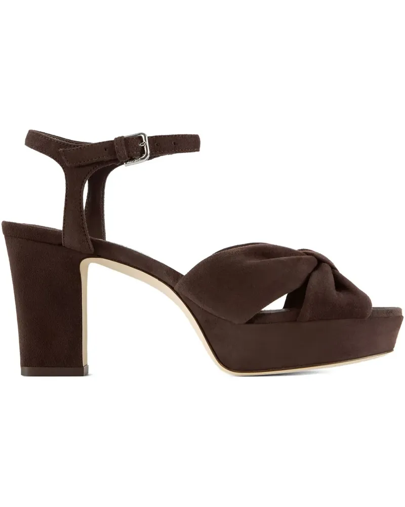 Jimmy Choo Heloise Plateau-Sandalen - Braun Braun