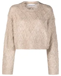 REMAIN Pullover mit Zopfmuster Nude