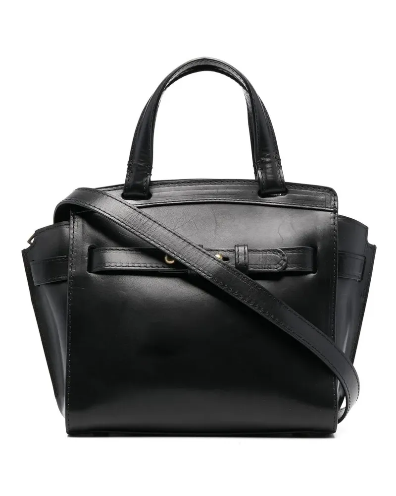 Officine Creative Italia Handtasche mit Schnalle - Schwarz Schwarz