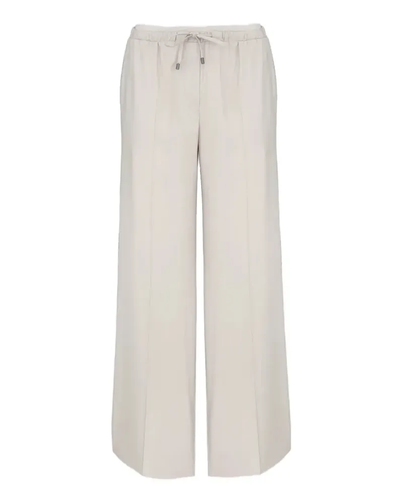 Lorena Antoniazzi drawstring-waist pressed-crease trousers - Nude Nude
