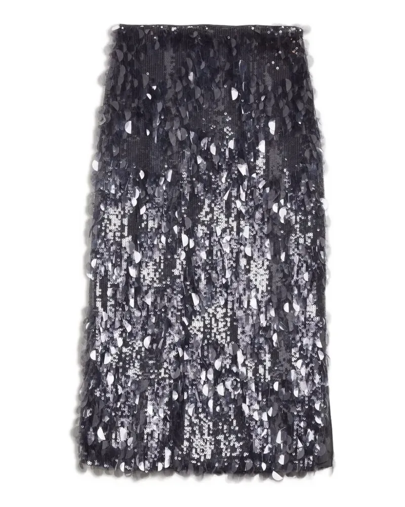 Ted Baker Dorida Midirock mit Pailletten - Grau Grau