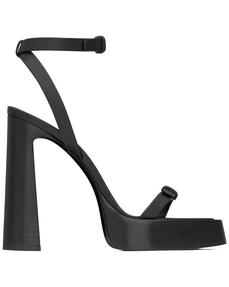 Saint Laurent Platz 105 Plateau-Sandalen - Schwarz Schwarz
