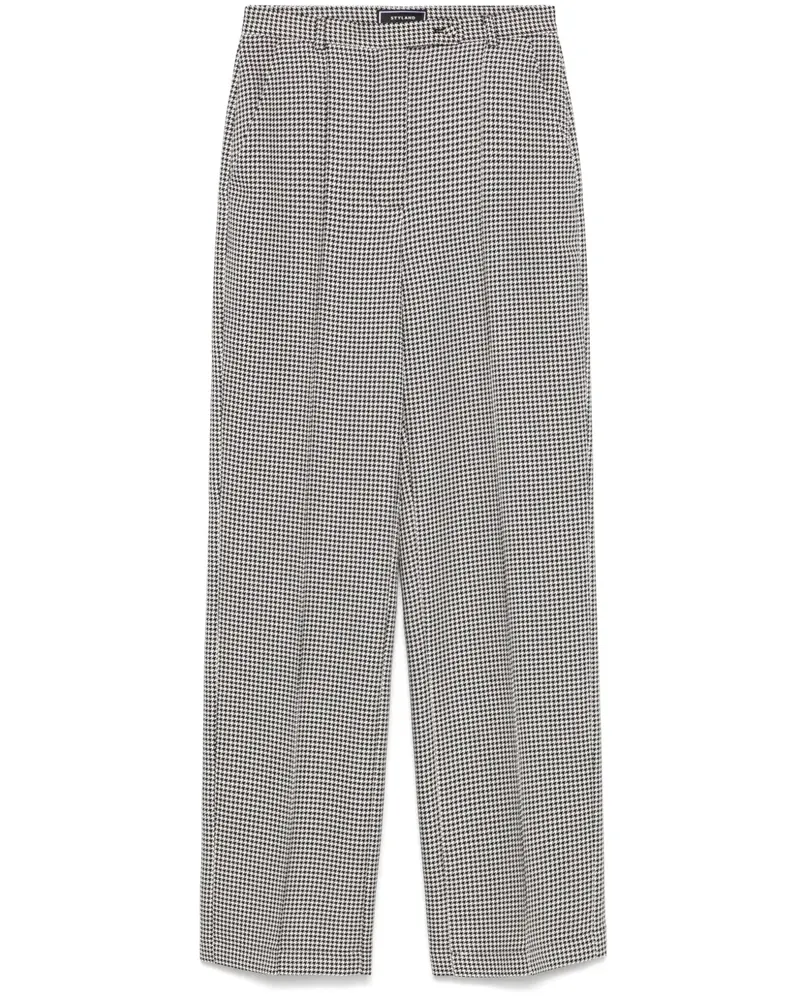 STYLAND Hose mit Hahnentrittmuster - Schwarz Schwarz