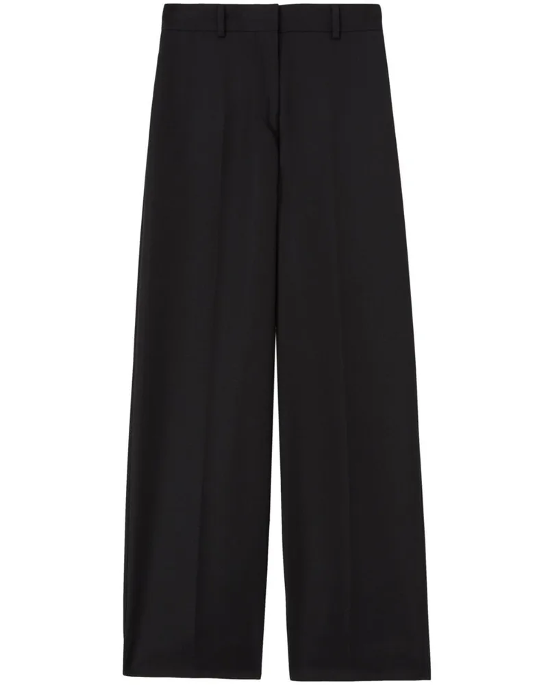 Palm Angels High-Waist-Hose mit geradem Bein - Schwarz Schwarz