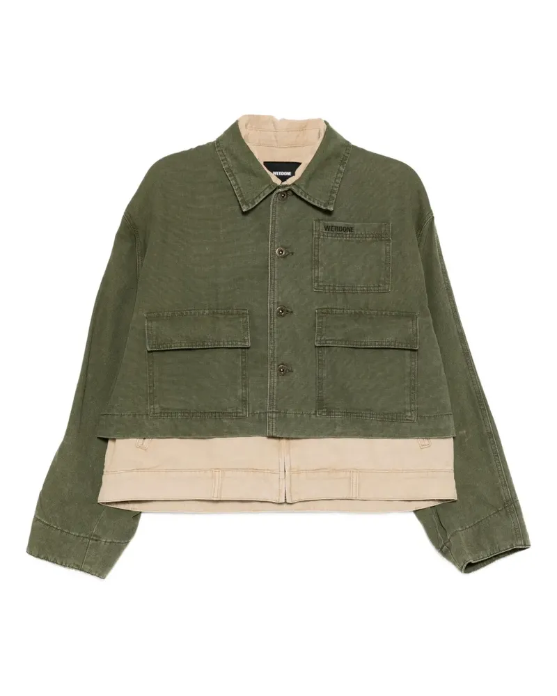 WE 11 DONE Jacke im Workwear-Look - Grün Grün