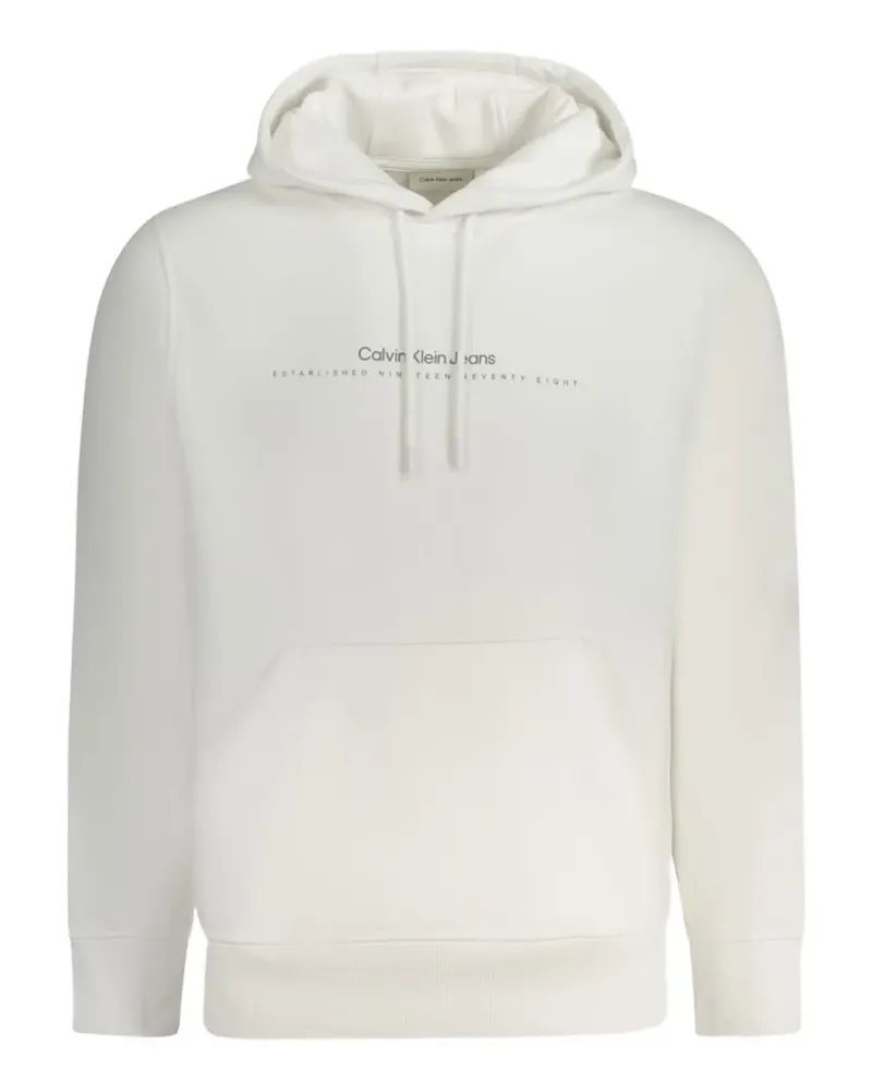Calvin Klein logo-print drawstring hoodie - Nude Nude
