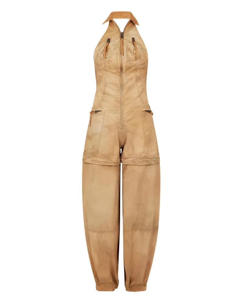Dsquared2 Stückgefärbter Utility-Jumpsuit - Nude Nude