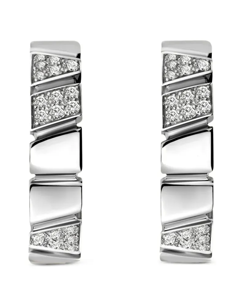 Loyal.e Paris Ride & Love Creolen mit Diamanten - Silber Silber