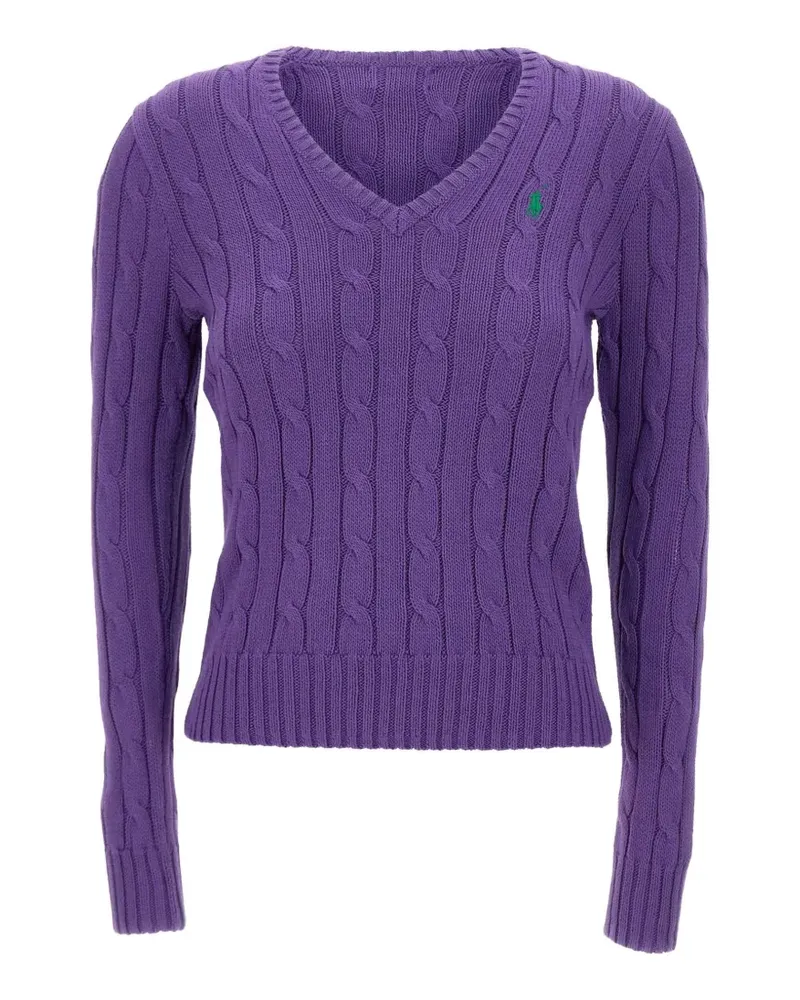Ralph Lauren Pullover mit Zopfmuster - Violett Violett