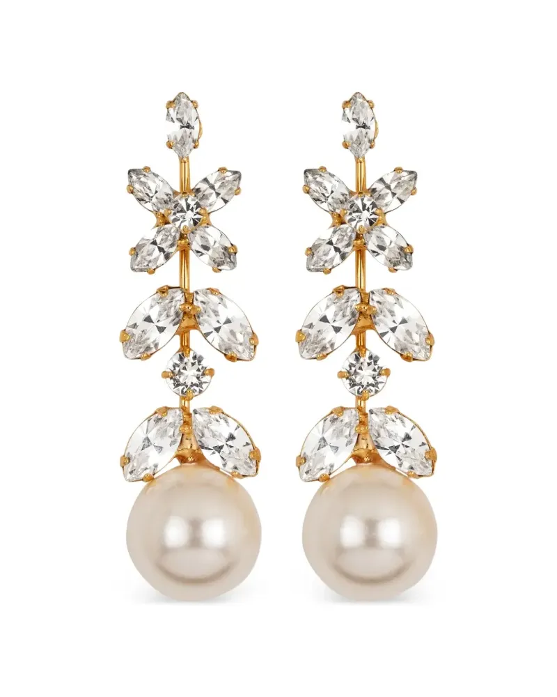 Jennifer Behr Tiera Ohrringe mit Kristallen - Gold Gold