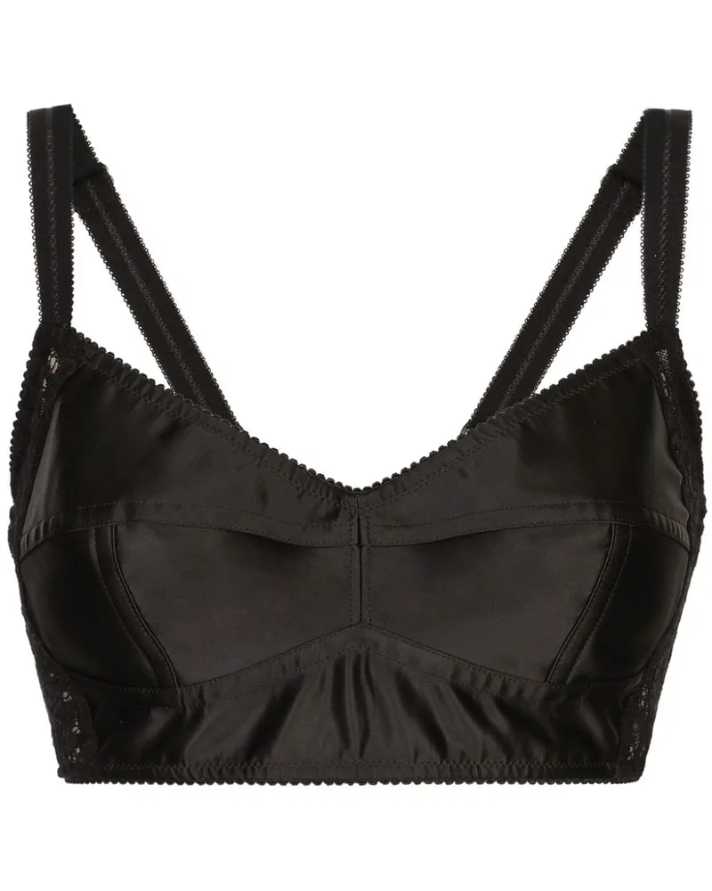 Dolce & Gabbana Oberteil aus Satin - Schwarz Schwarz