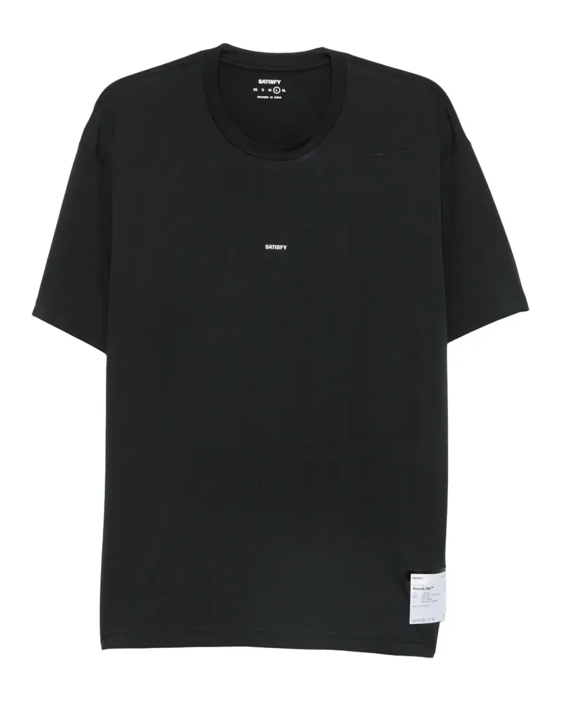 Satisfy AuraLite™ crew-neck T-shirt - Schwarz Schwarz