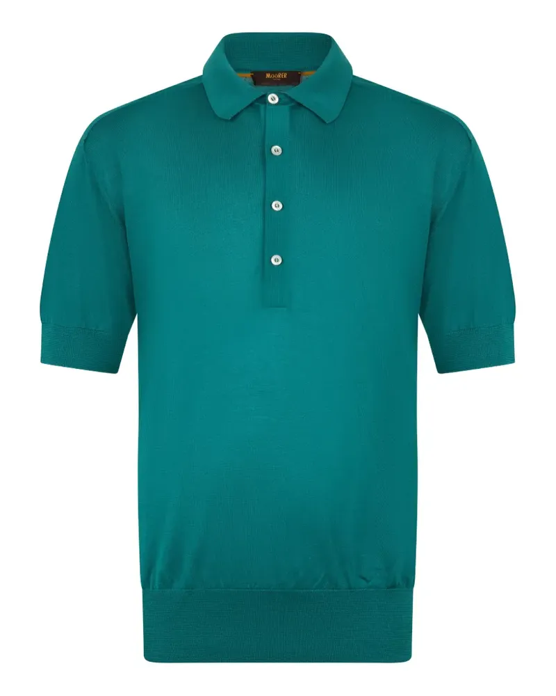 MOORER Kurzärmeliges Action-Spp Poloshirt - Grün Grün