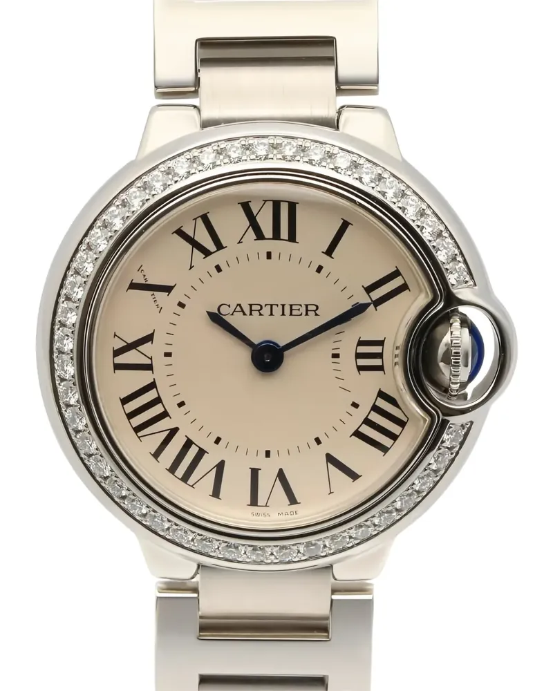 Cartier Ballon Bleu Armbanduhr mit Diamanten 29mm - Nude Nude