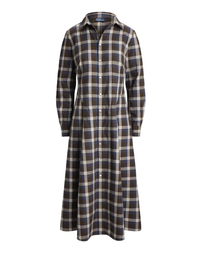 Ralph Lauren Kleid mit Karomuster - Braun Braun