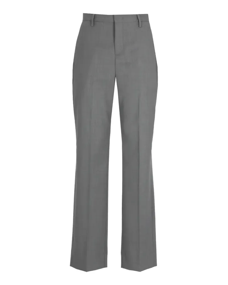 Briglia 1949 pressed-crease high-waisted trousers - Grau Grau