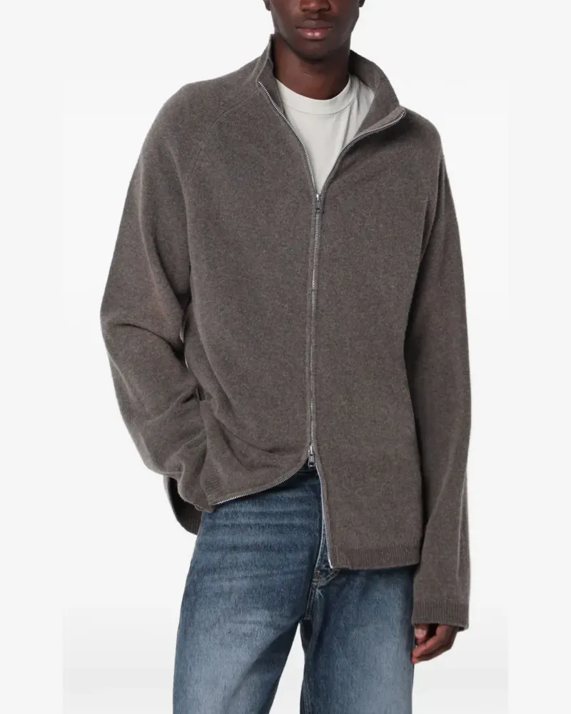 Our Legacy Line Cardigan mit Reißverschluss - Braun Braun