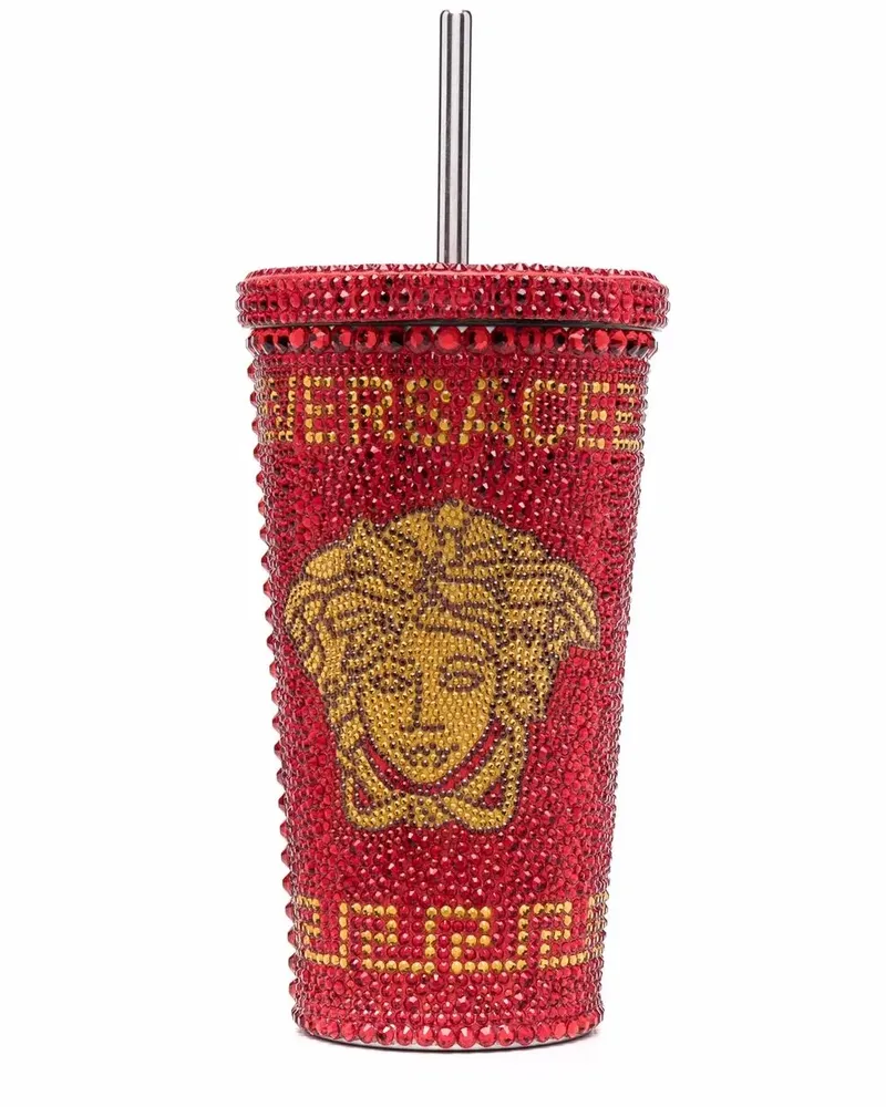 Versace Reisetasche mit Medusa-Verzierung - Rot Rot