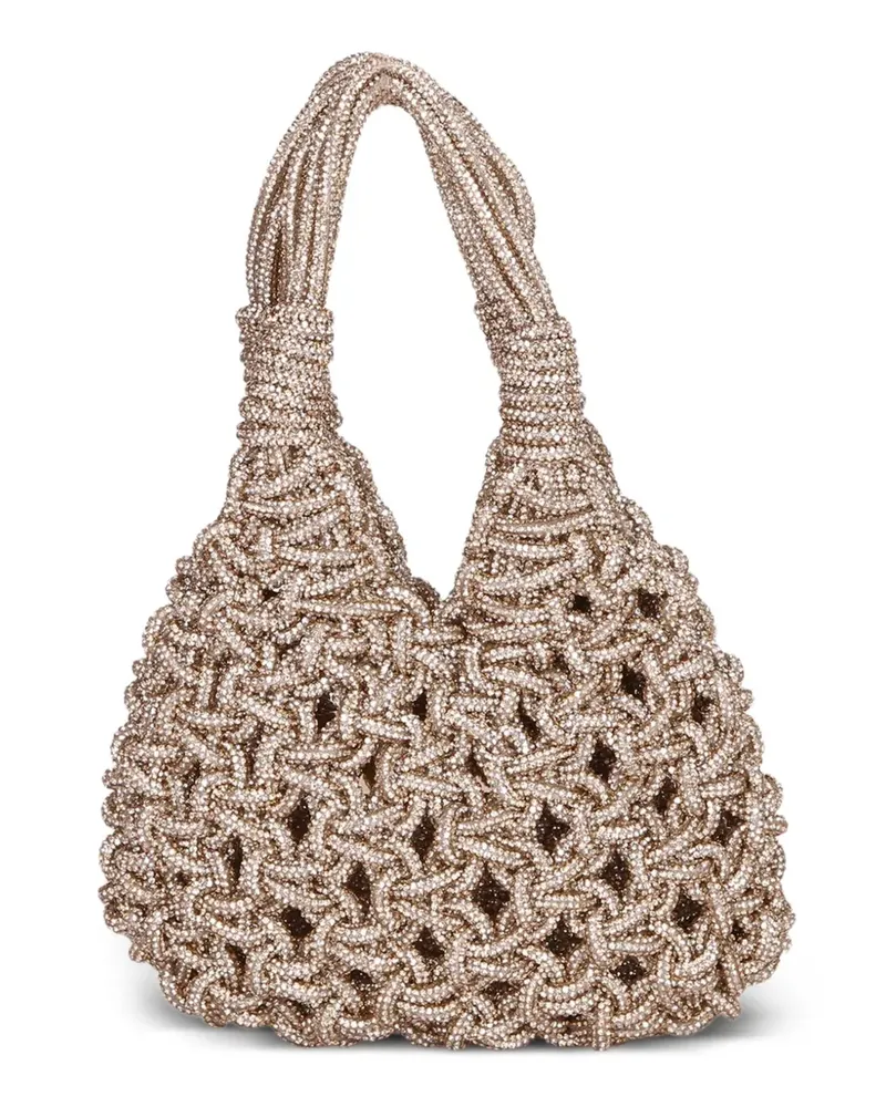 HIBOURAMA mini Vannifique woven backpack - Gold Gold