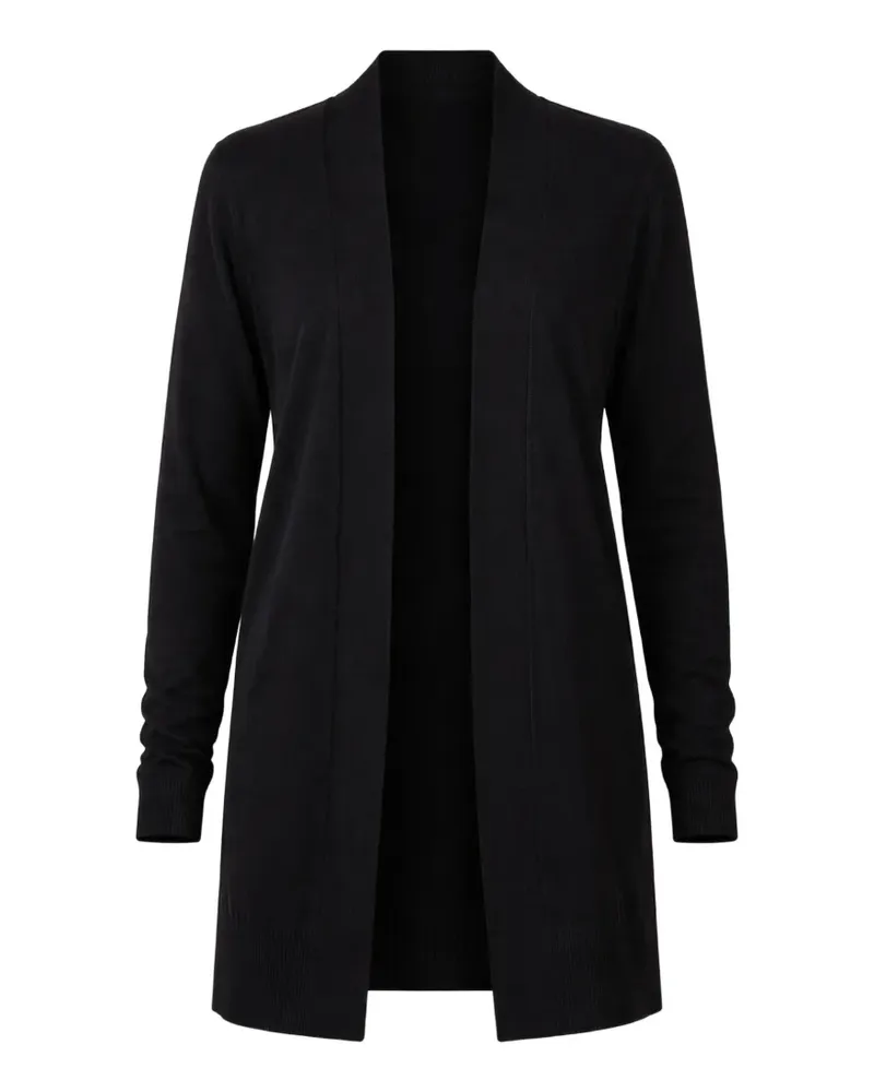 KONTATTO Cardigan mit Print - Schwarz Schwarz