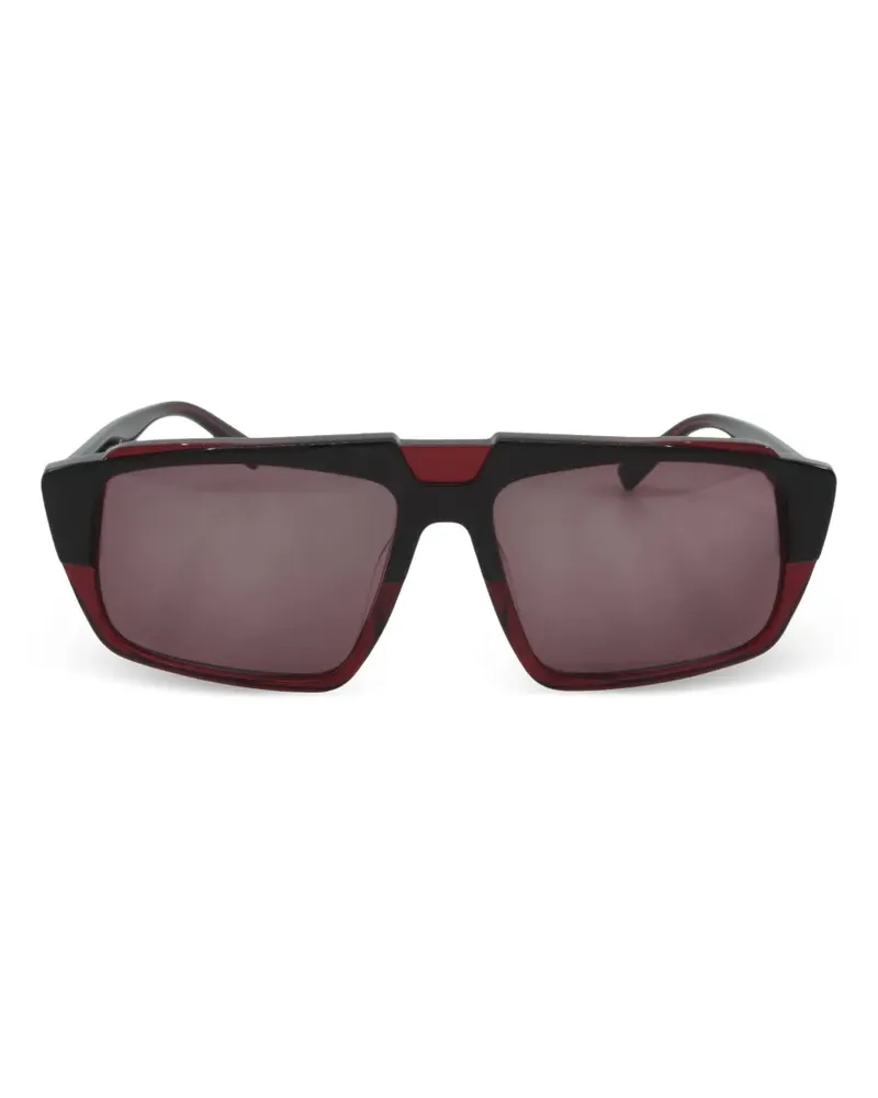 MCM Sonnenbrille mit geometrischem Gestell - Schwarz Schwarz