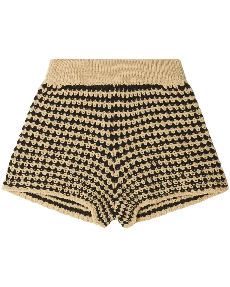 Alanui Tropical Shadow Shorts - Nude Nude