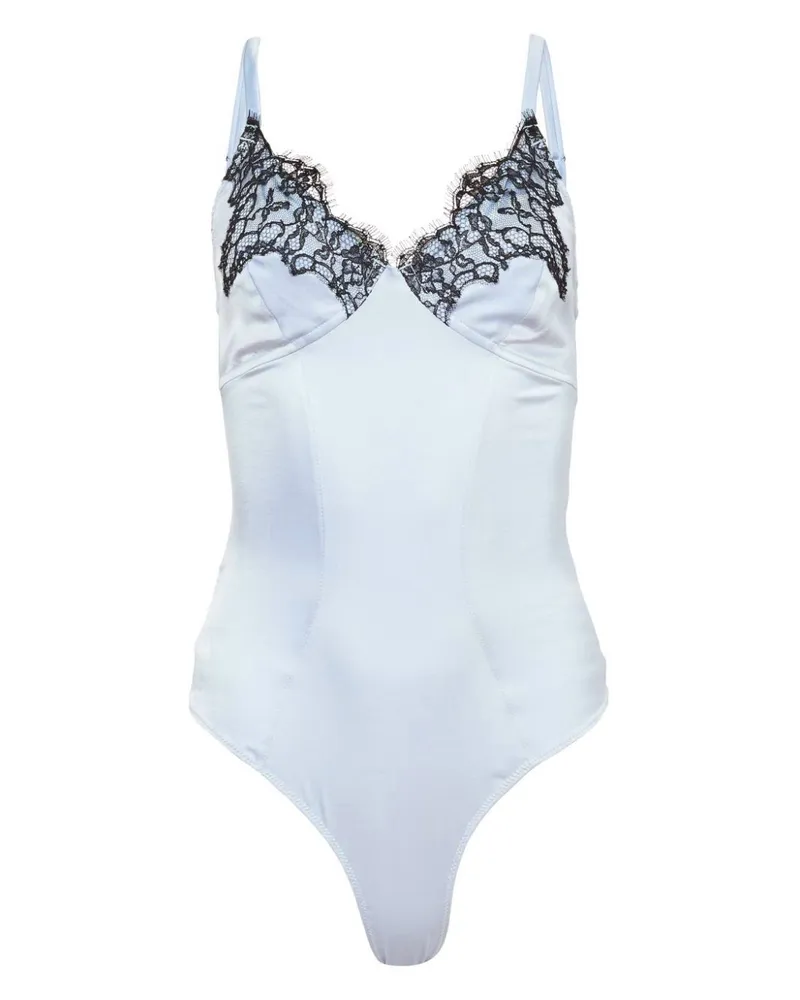 Fleur Du Mal Iris Body aus Spitze - Rosa Rosa