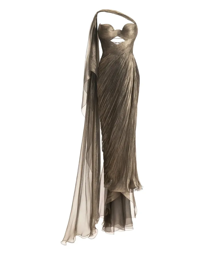 Maria Lucia Hohan Einschultriges Midikleid - Nude Nude