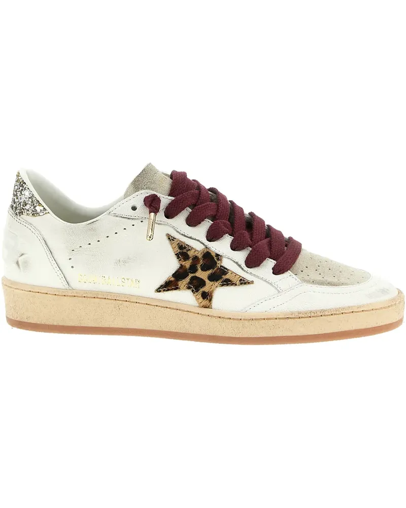 Golden Goose star-patch leather sneakers - Weiß Weiß