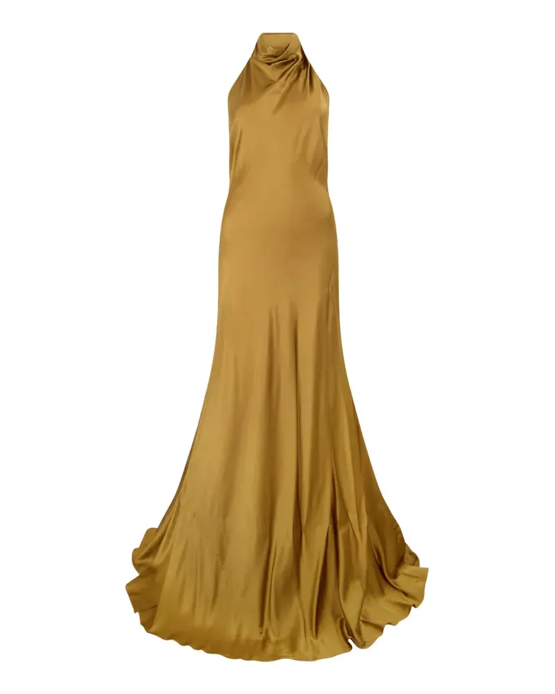 ELLERY silk halterneck maxi dress - Grün Grün