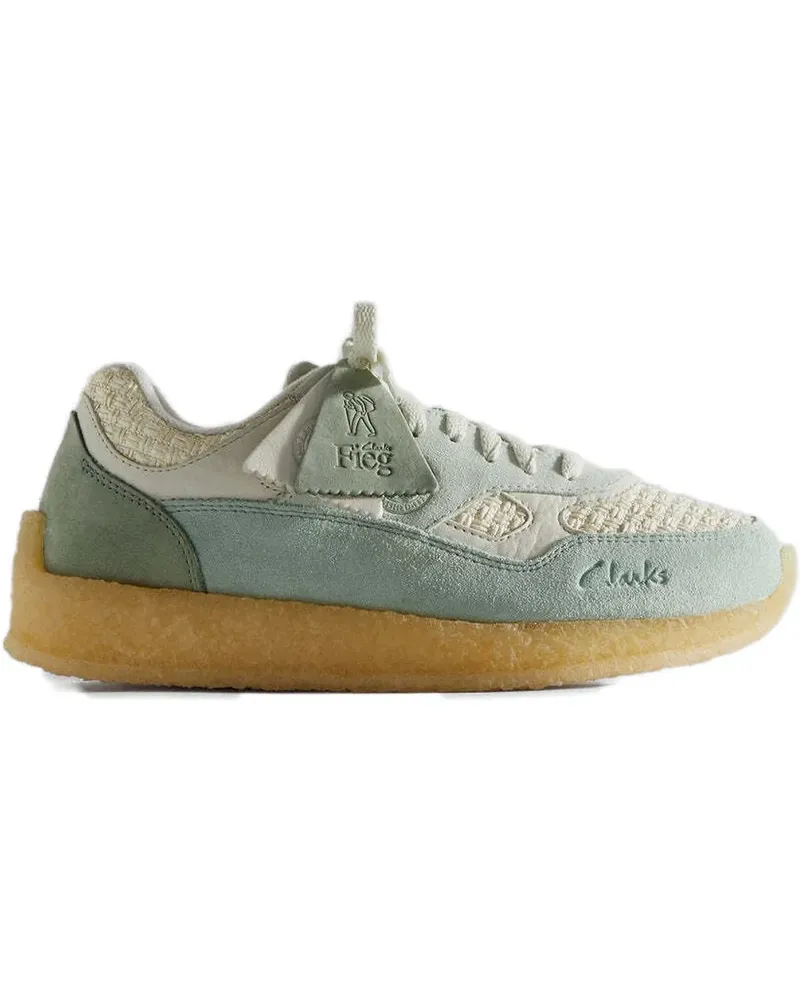 Clarks Suede 8th Street Lockhill trainers - Nude Nude