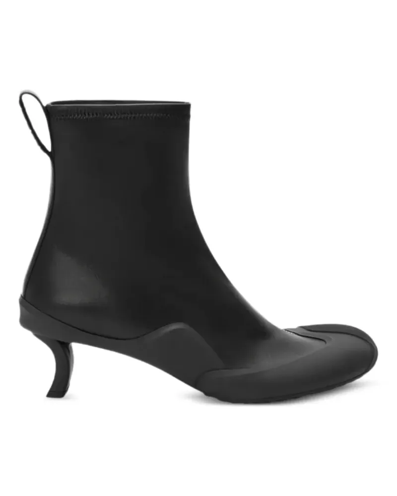 Loewe The Dive Kitten-Heel-Stiefel aus Leder - Schwarz Schwarz