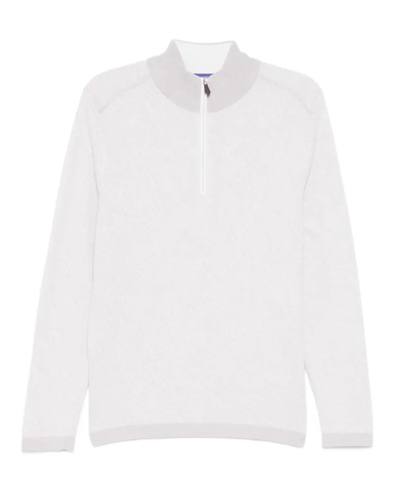 N.Peal Salcombe Pullover mit Reißverschluss - Grau Grau